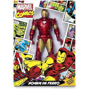 BONECO GIGANTE HOMEM DE FERRO COMICS MIMO TOYS